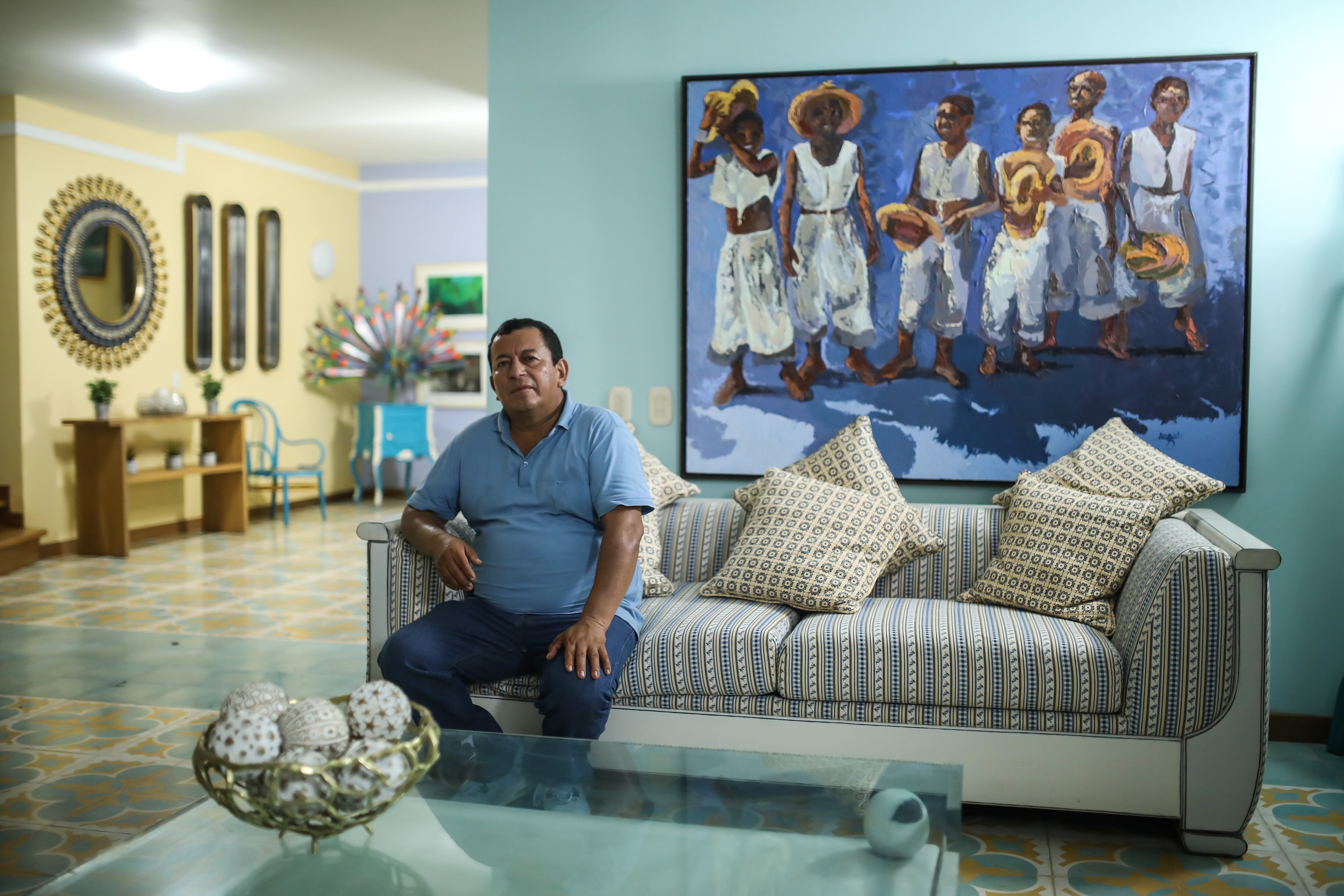 Luis Pérez, esposo de Piedad Córdoba. Finca Ari Ari