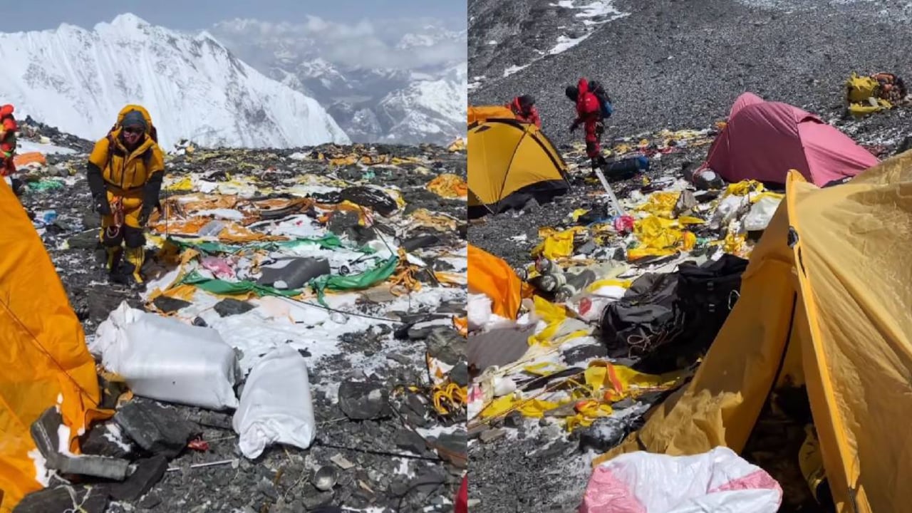 Algunos alpinistas han optado por limpiar las zonas más afectadas.
