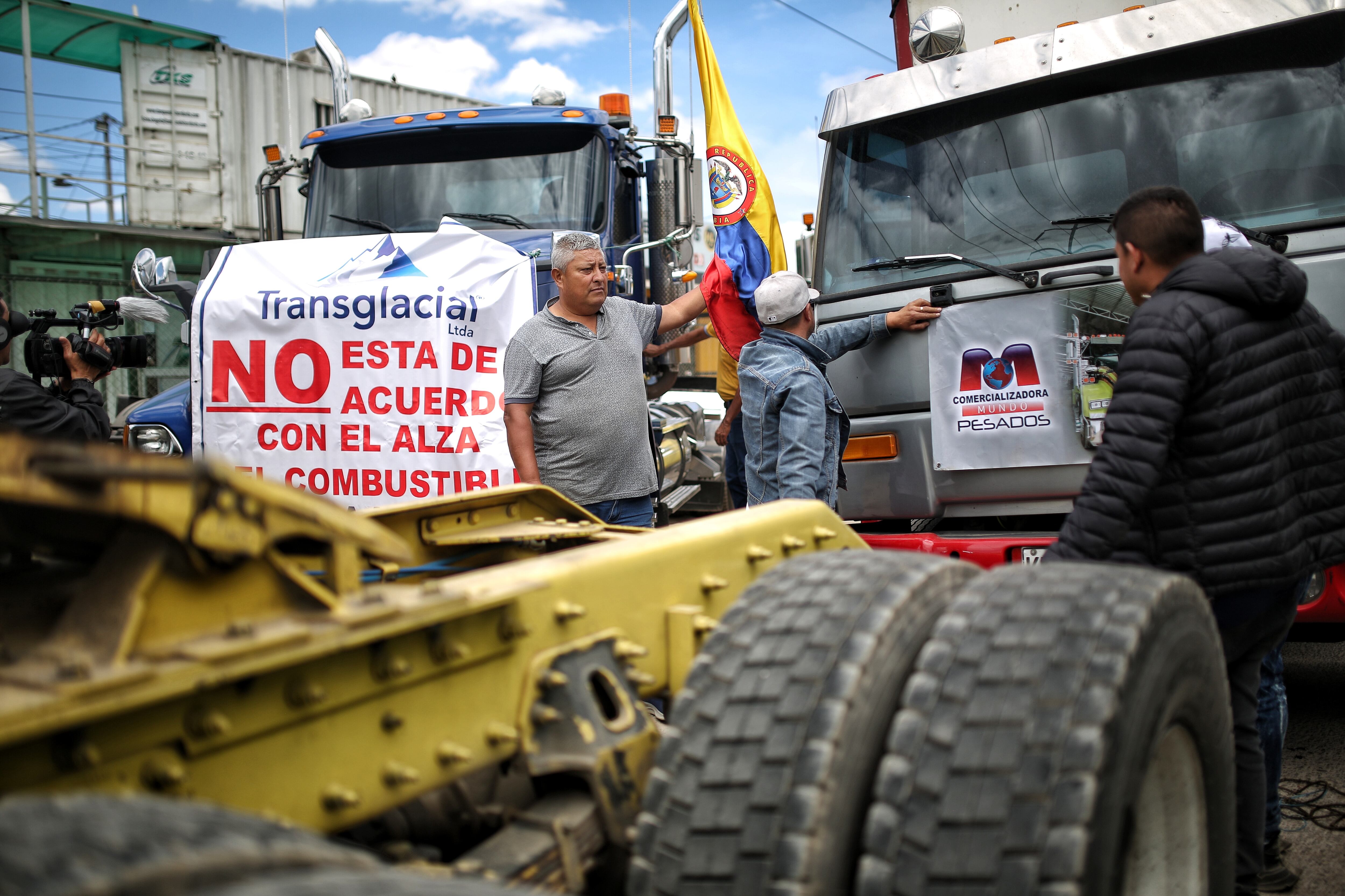 Protestas al gobierno de Gustavo Petro por el incremento en los precios de combustibles