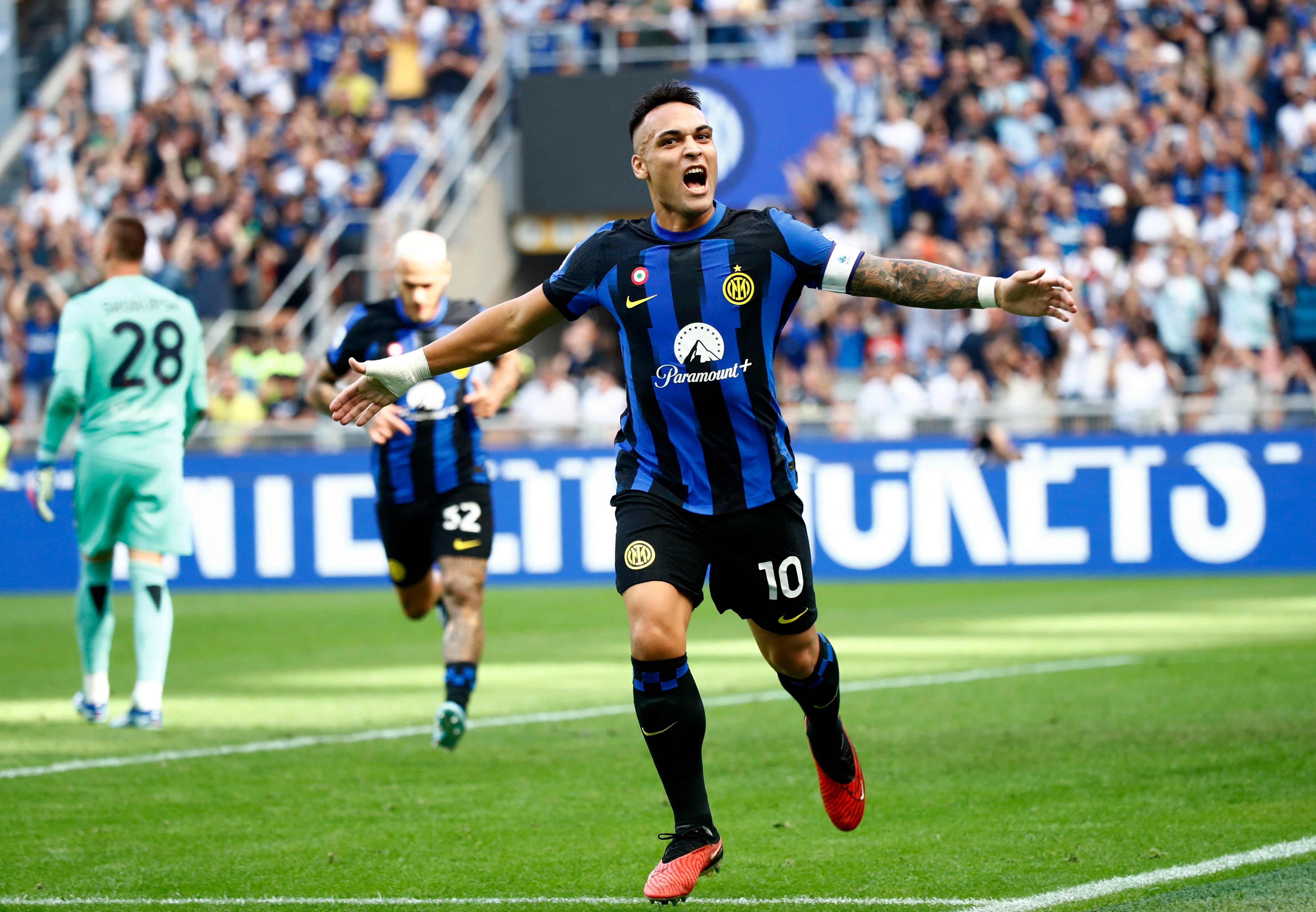 Lautaro Martínez hizo uno de los goles del Inter.