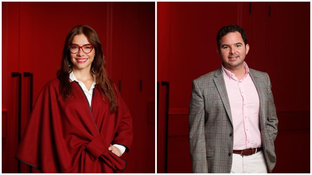 Catherine Juvinao y Carlos Meisel