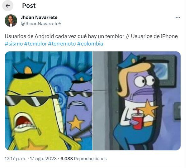 Meme iPhone Temblor