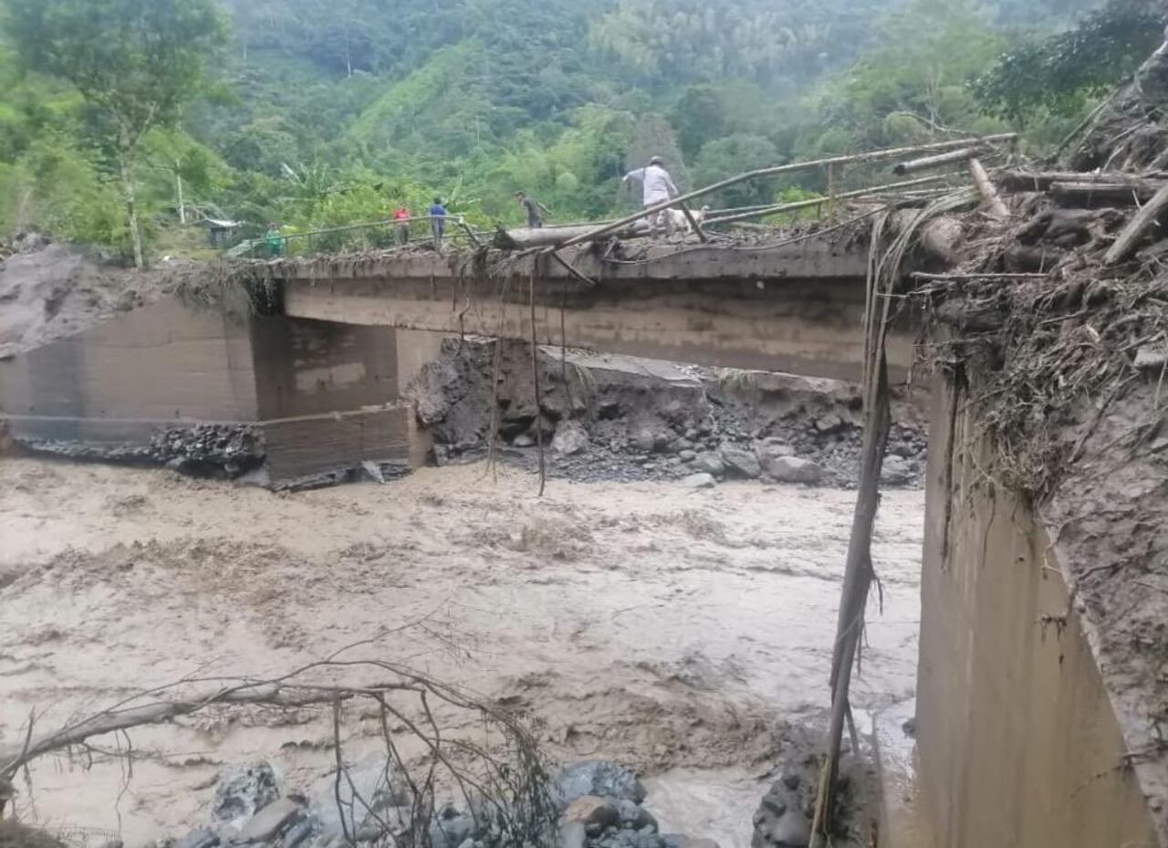 Esta avalancha sin precedentes dejó millonarias pérdidas además en el Resguardo Lomas Citabará y el corregimiento San Antonio del Chamí