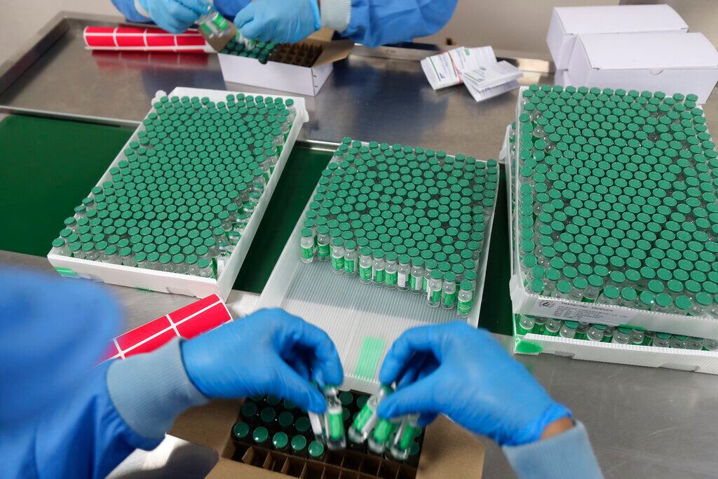 Dosis de la vacuna de coronavirus desarrollada por AstraZeneca/Oxford