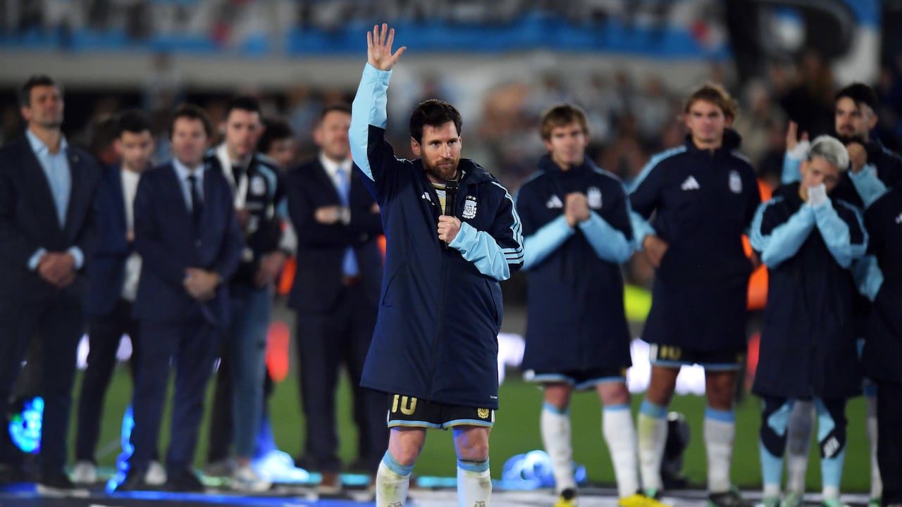 Lionel Messi en sus palabras de despedida.