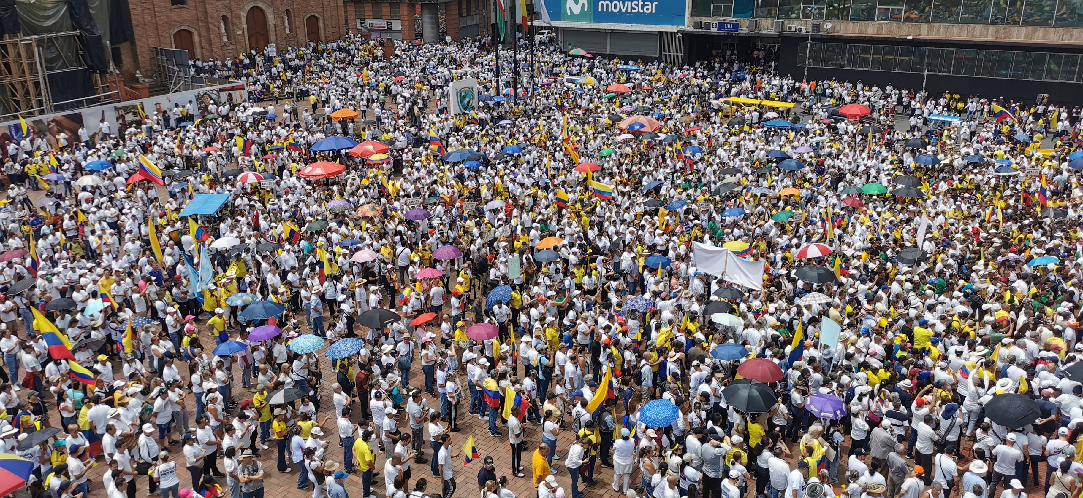 Marcha en contra del gobierno del presidente Gustavo Petro