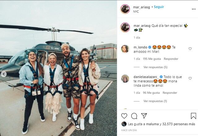 Maluma, su familia y su novia