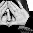 BEVERLY HILLS, CALIFORNIA - FEBRUARY 09: 2020 (EDITOR'S NOTE: Image digitally converted to black and white.) Marilyn Manson attends Vanity Fair Oscar Party Hosted By Radhika Jones at Wallis Annenberg Center for the Performing Arts on February 09, 2020 in Beverly Hills, California. (Photo by Frazer Harrison/Getty Images)