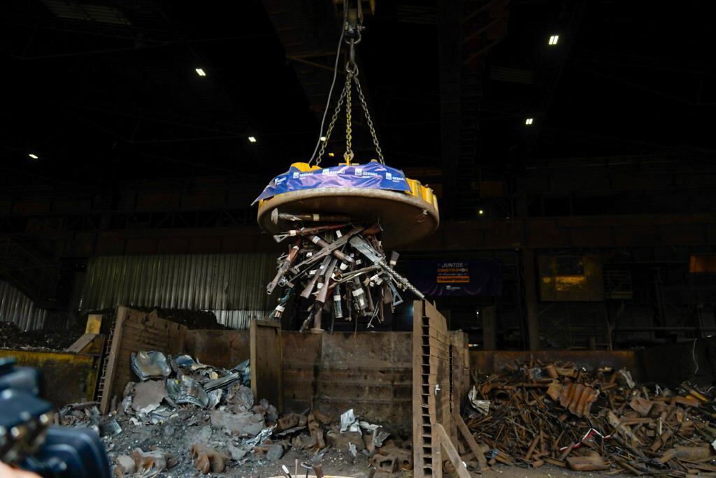 Miles de armas de fuego ilegales serán destruidas por las Fuerzas Militares.