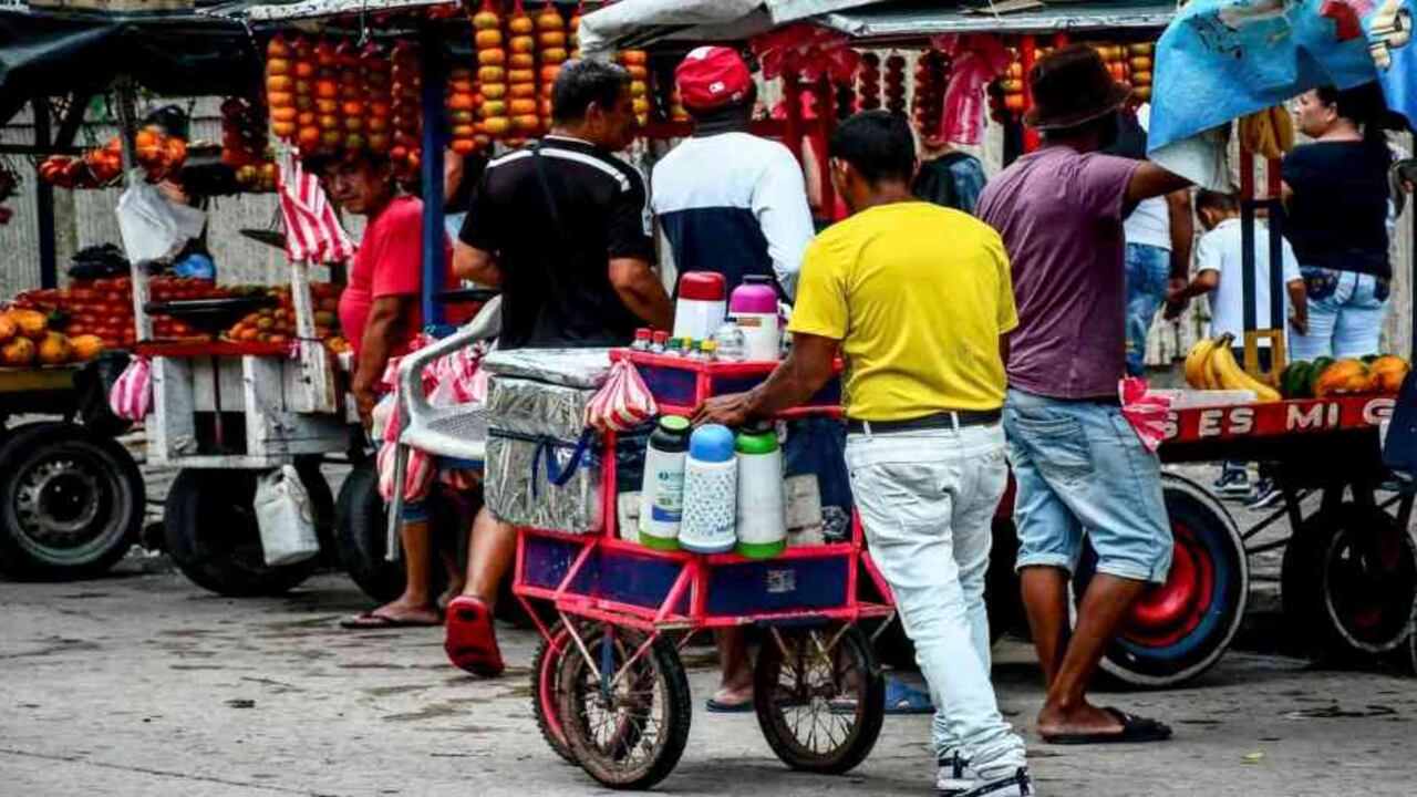 El comercio informal, muy golpeado por la pandemia.