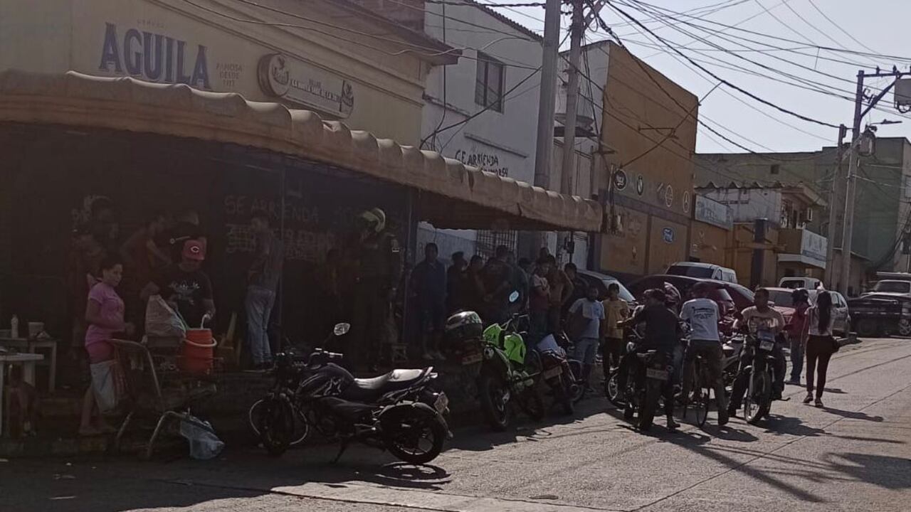 Atentado en el barrio Montes