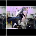 El brutal ataque quedó registrado en cámaras de seguridad.