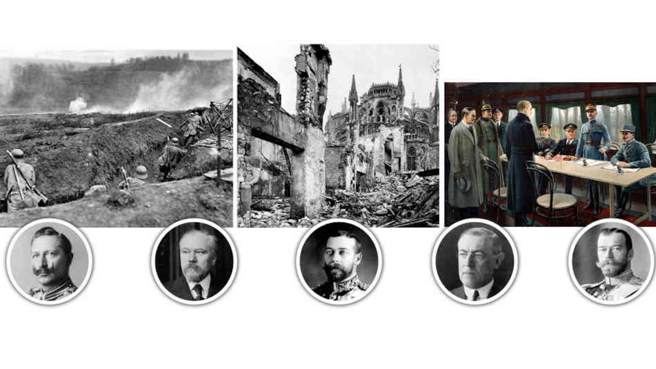 La guerra debía terminar muy pronto, pero se convirtió en una pesadilla que duró cuatro años. La guerra de trincheras presenció los mayores horrores, y las armas modernas sorprendieron a todo el mundo por su capacidad de muerte.