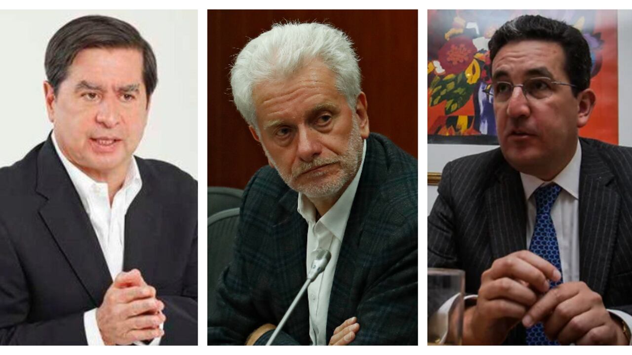 Juan Fernando Cristo, Santiago Montenegro y Juan Mesa