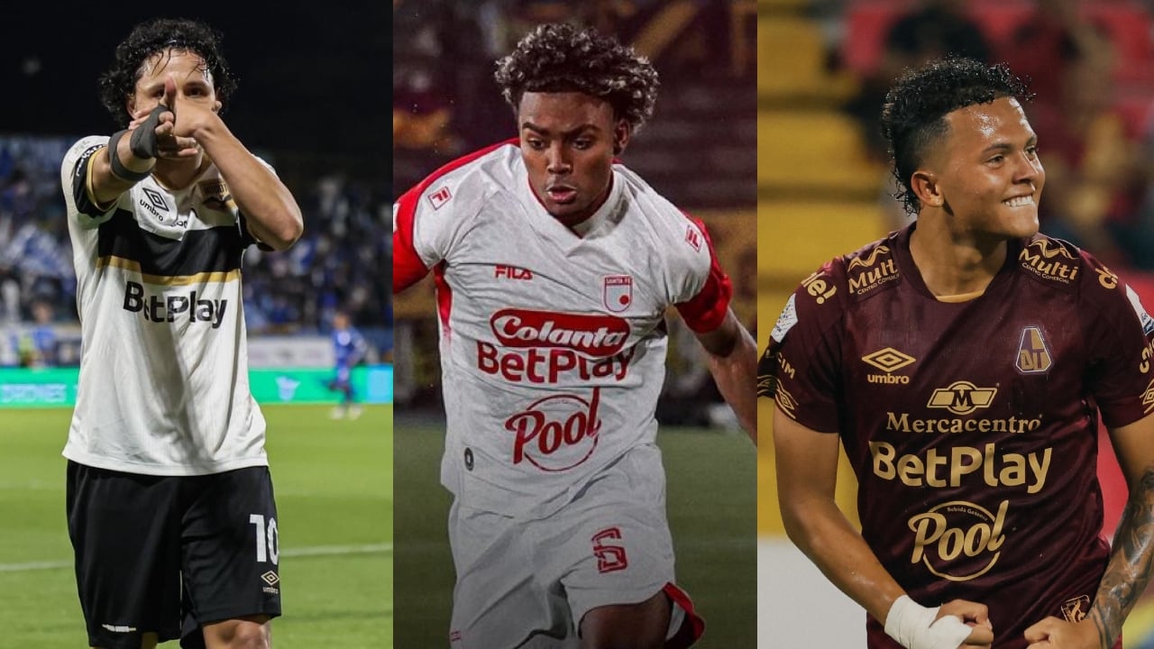 Algunos de los jugadores que brillan en Inter de Bogotá, Santa Fe y Tolima.