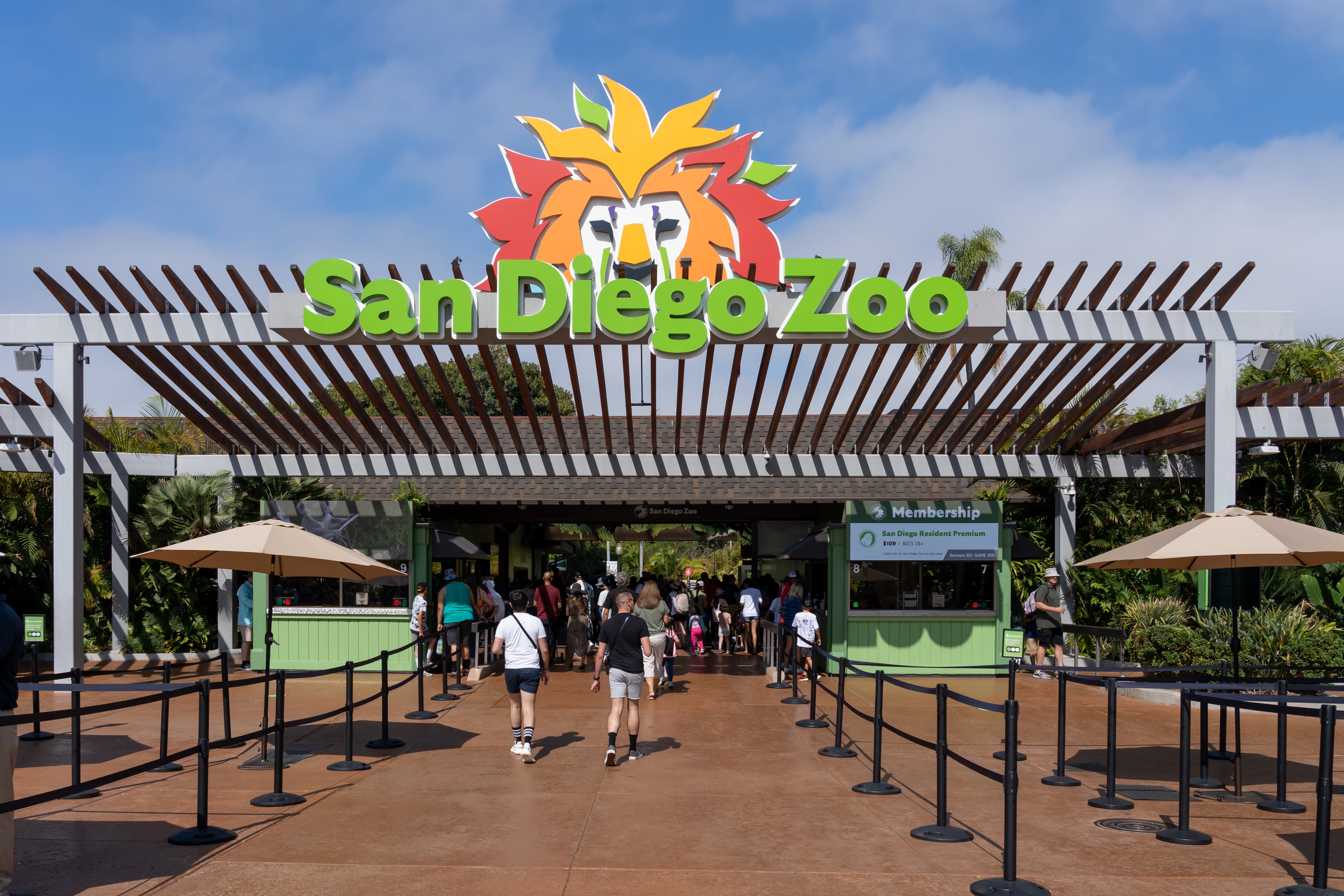 The entrance to San Diego Zoo.