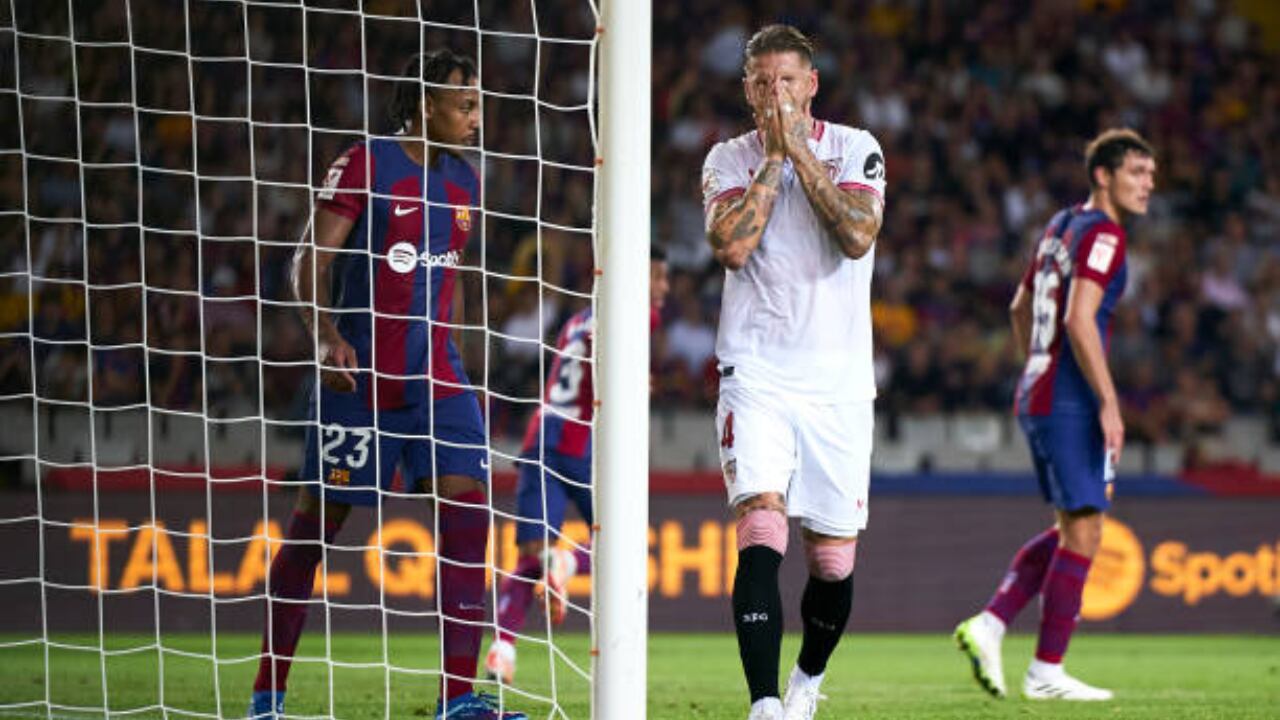 Sergio Ramos anotó en contra del Sevilla en su duelo ante el Barcelona F.C.