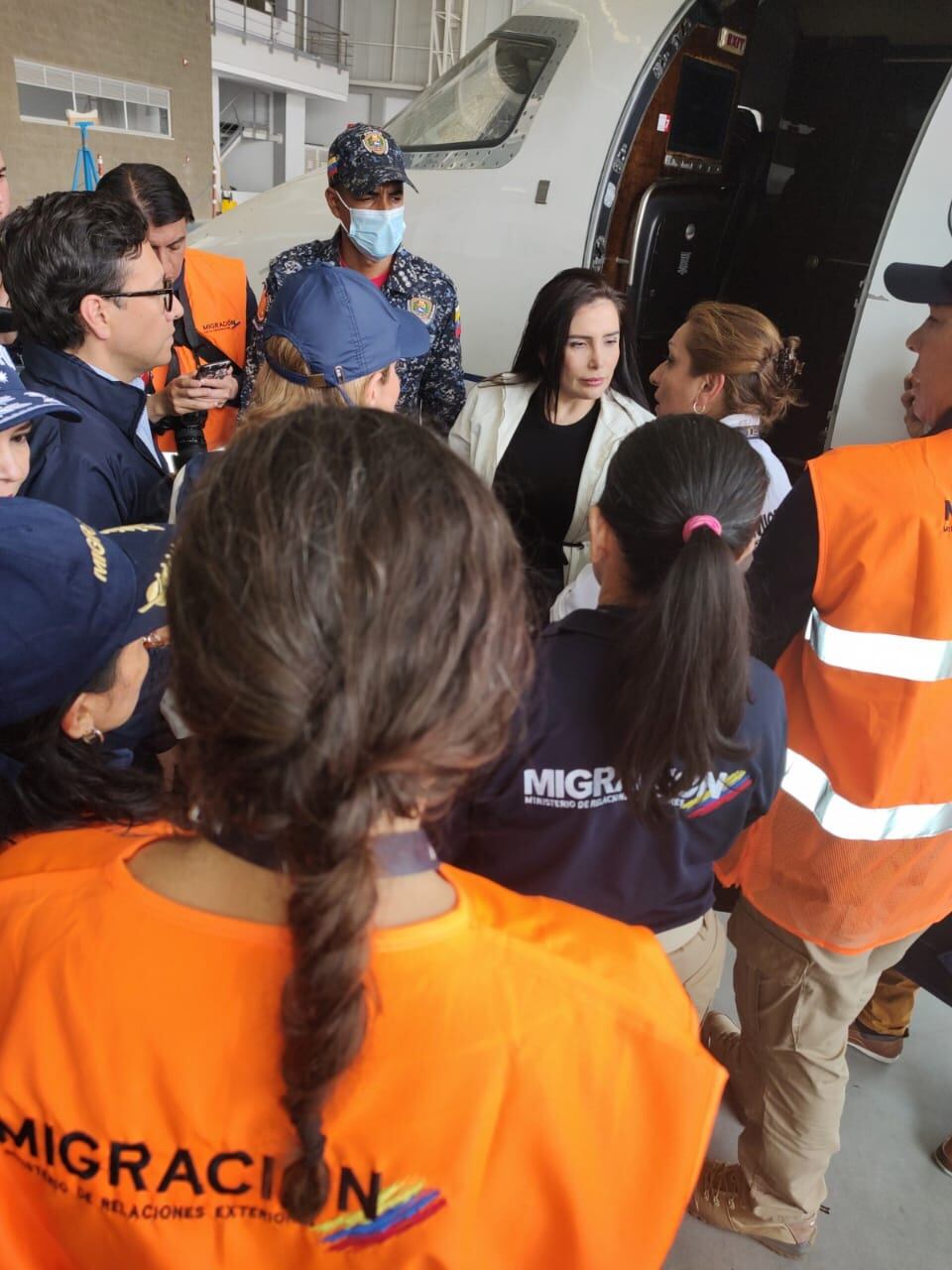 La excongresista Aida Merlano, llegó a Colombia.