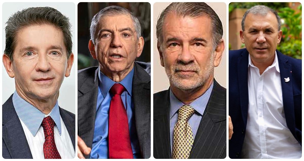 Luis Pérez, César Gaviria, Eduardo Verano y Roy Barreras.