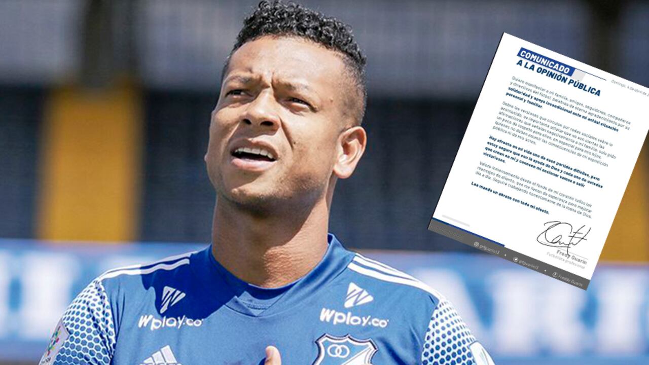 Comunicado a la opinión pública del futbolista Fredy Guarín.