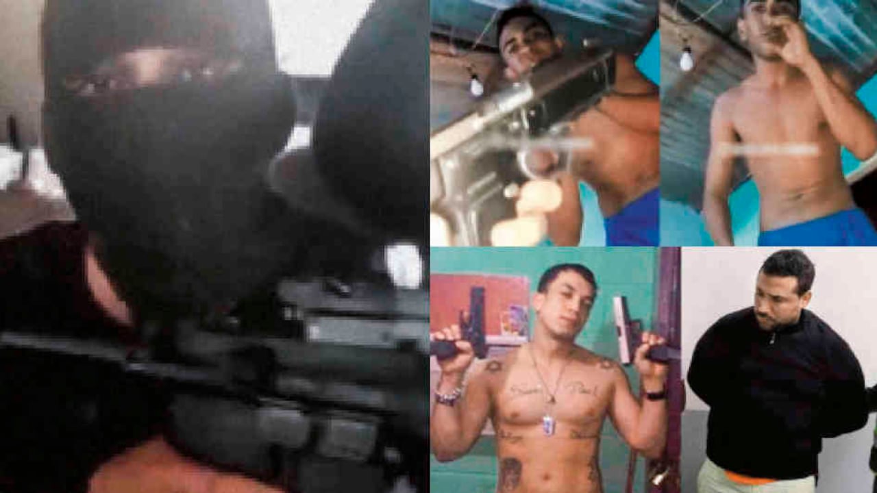 Los miembros de las bandas venezolanas en Colombia exhiben armas, dinero y crímenes en sus redes sociales.