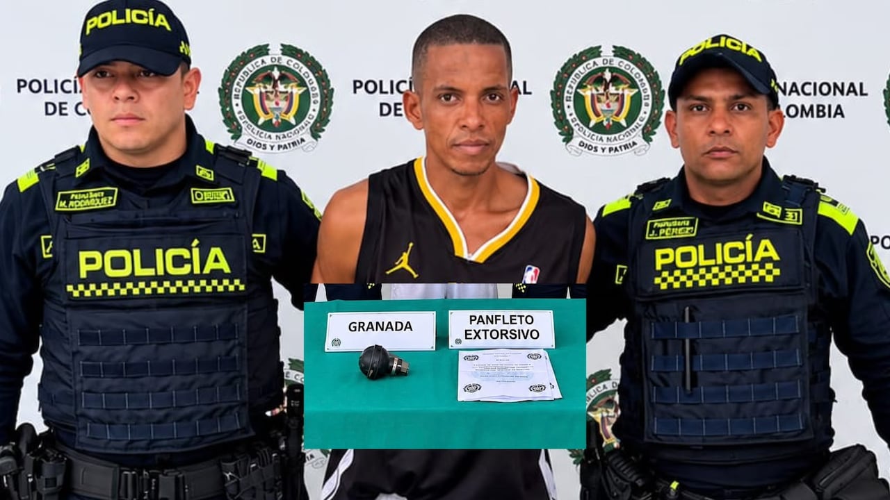 El hombre pretendía, según la Policía, realizar un atentado con granada en el Centro de Barranquilla.