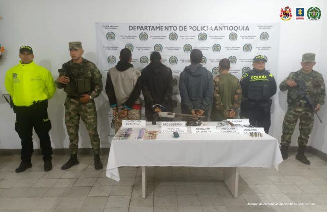 Cuatro de los cinco presunto responsables de hurtos y maltrato animal en el oriente antioqueño