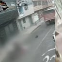 Imágenes del momento exacto en el que ocurrió todo el accidente de tránsito.
