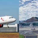 Imagen referencia de un avión de Avianca y el aeropuerto de Pereira.