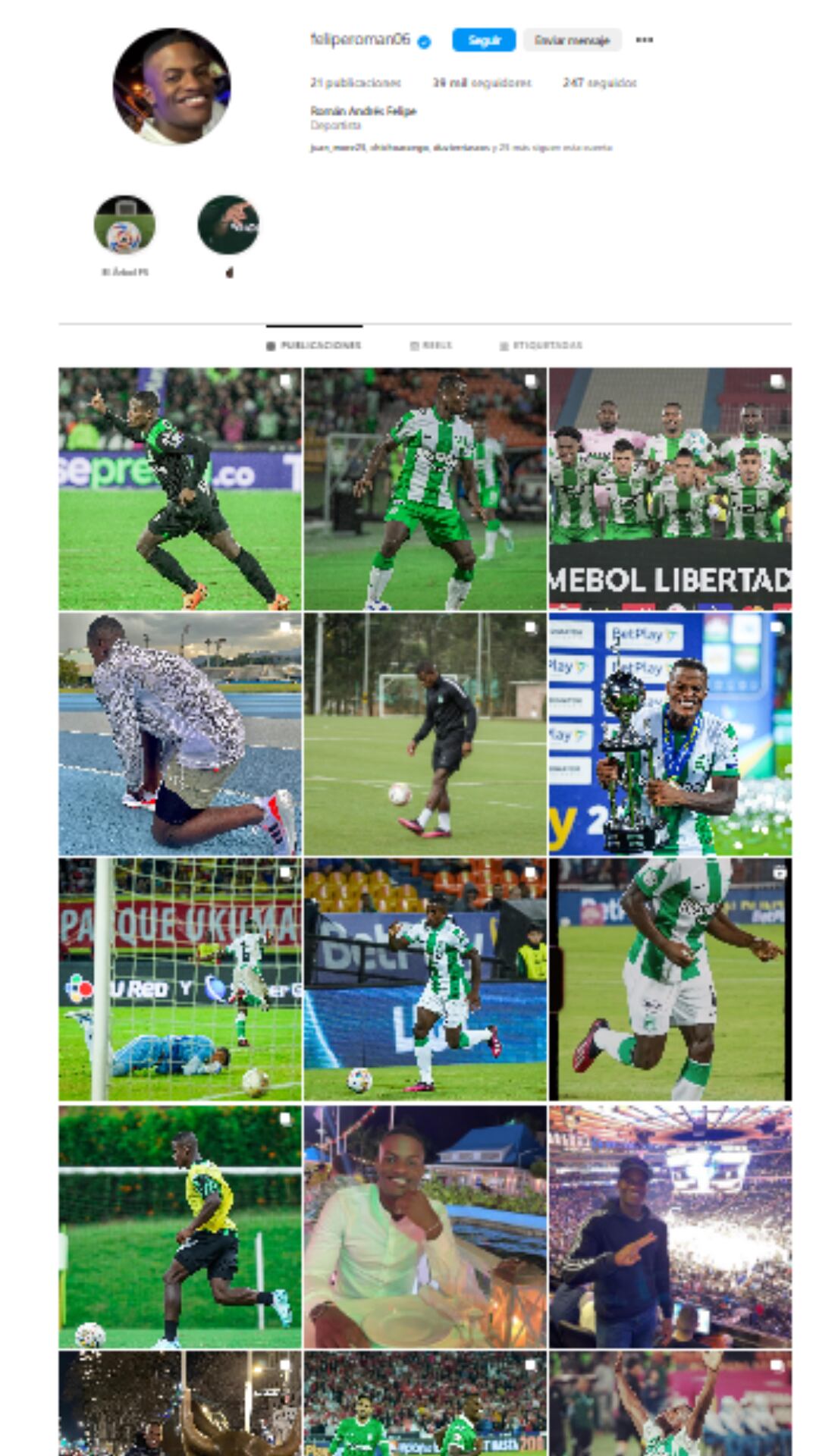 Andrés Felipe Román borró todas las fotos en las que aparecía con la camiseta de Millonarios