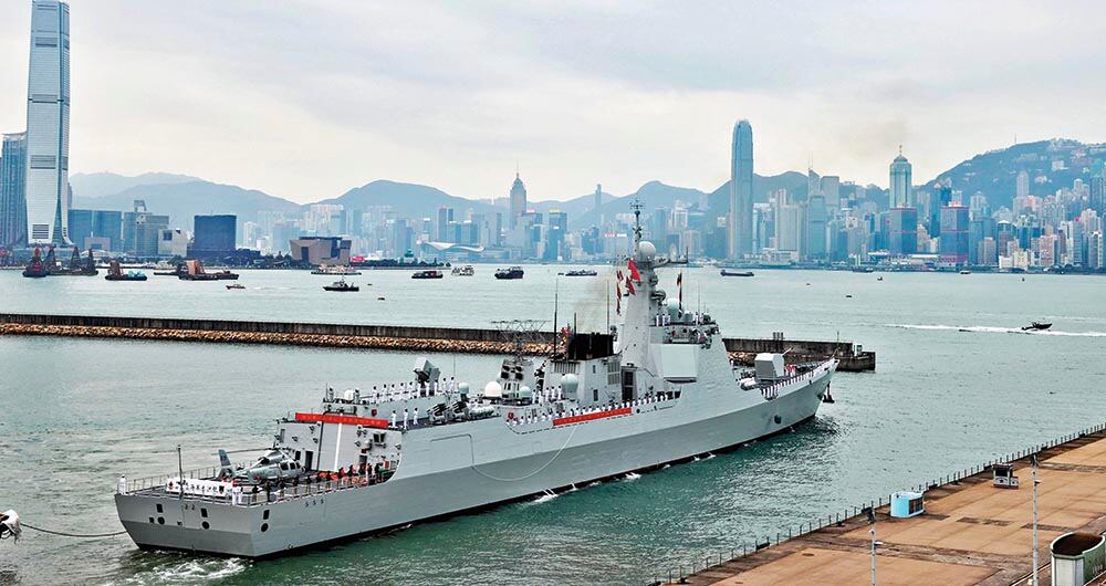 Buques chinos en Taiwan. 