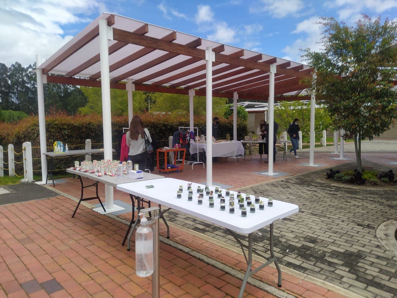 Los participantes de la jornada en el Parque Industrial Gran Sabana, recibieron una suculenta al final del recorrido y conocieron emprendimientos ambientales de jóvenes tocancipeños.
