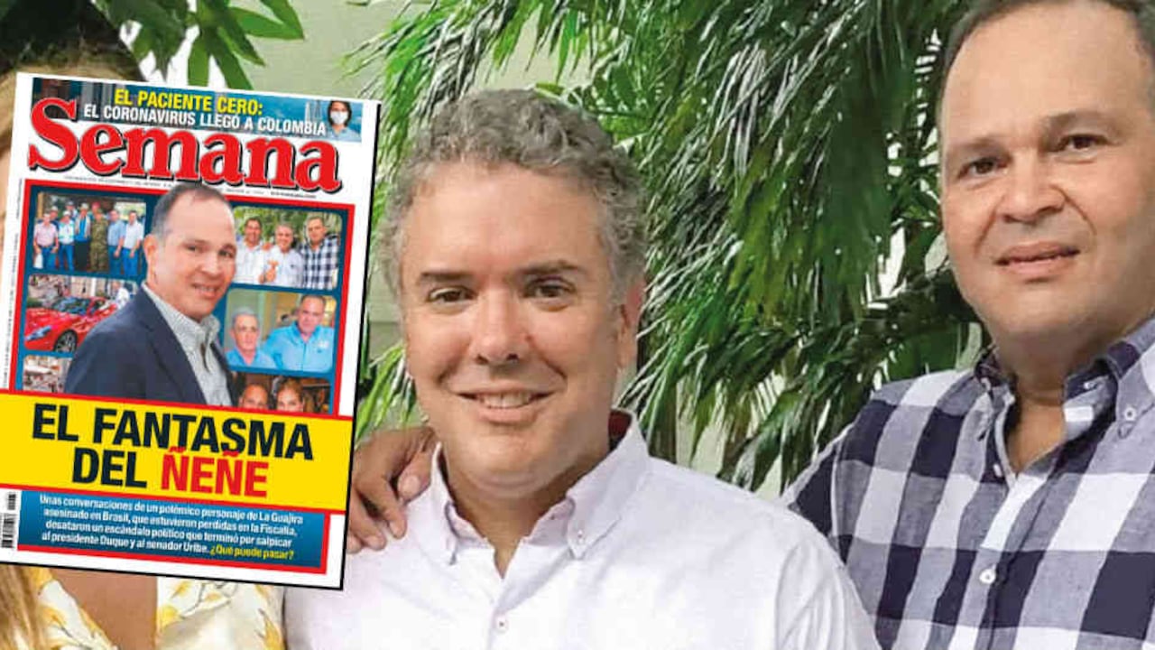 El Ñeñe Hernández aparece en un par de fotos junto al presidente Iván Duque. Los dos se conocieron hace varios años porque sus padres eran amigos. En esta imagen también está la exreina y presentadora María Mónica Urbina, esposa del Ñeñe.