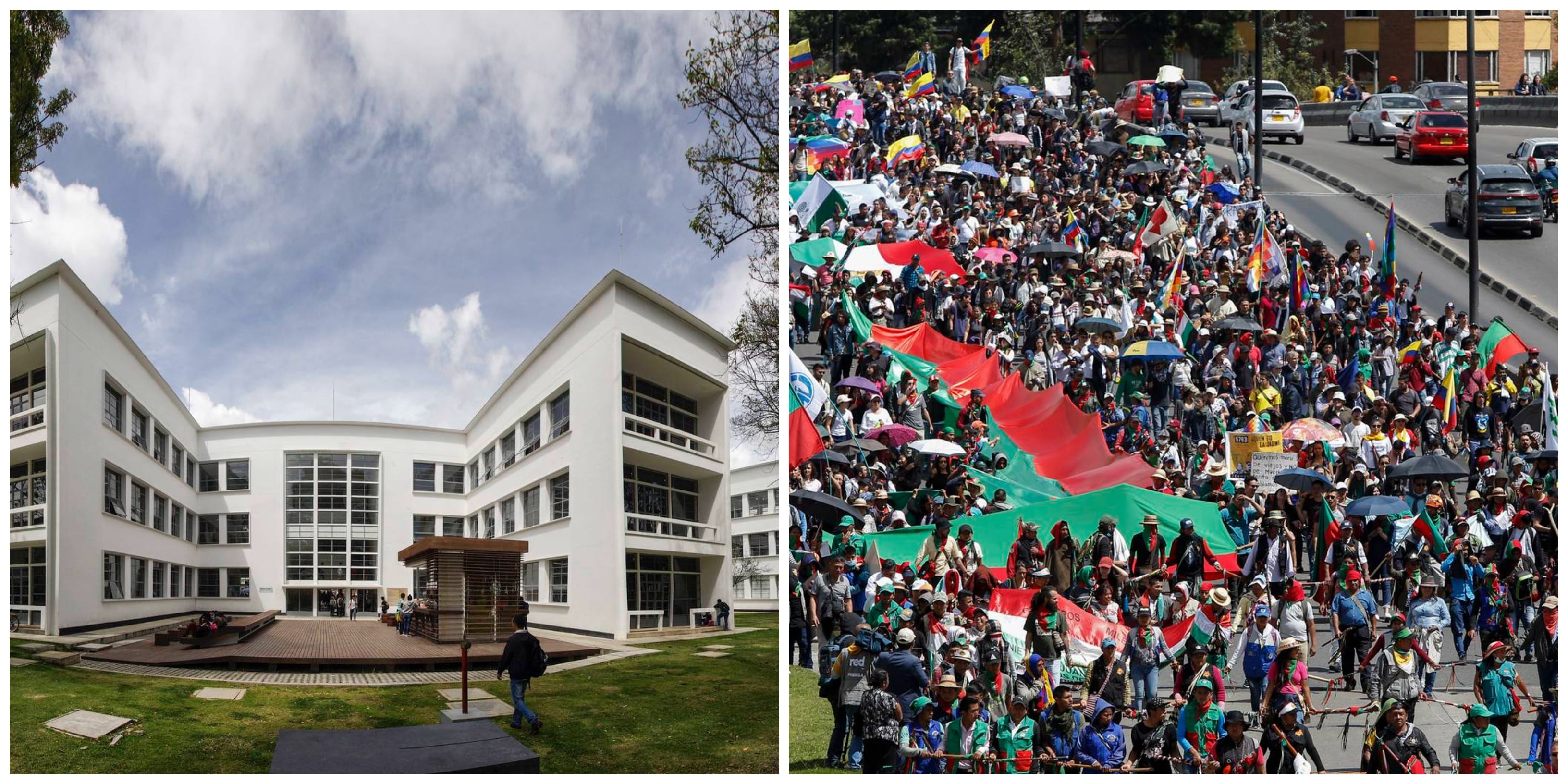 Minga indígena U. Nacional