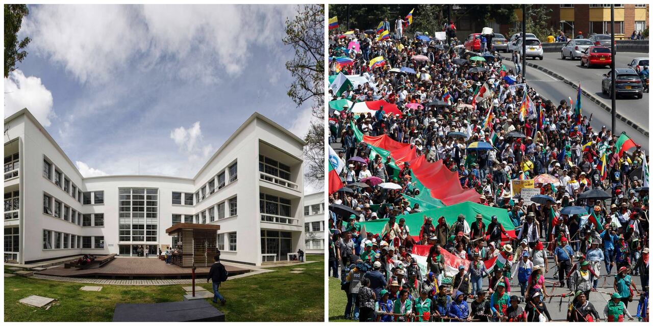 Minga indígena U. Nacional