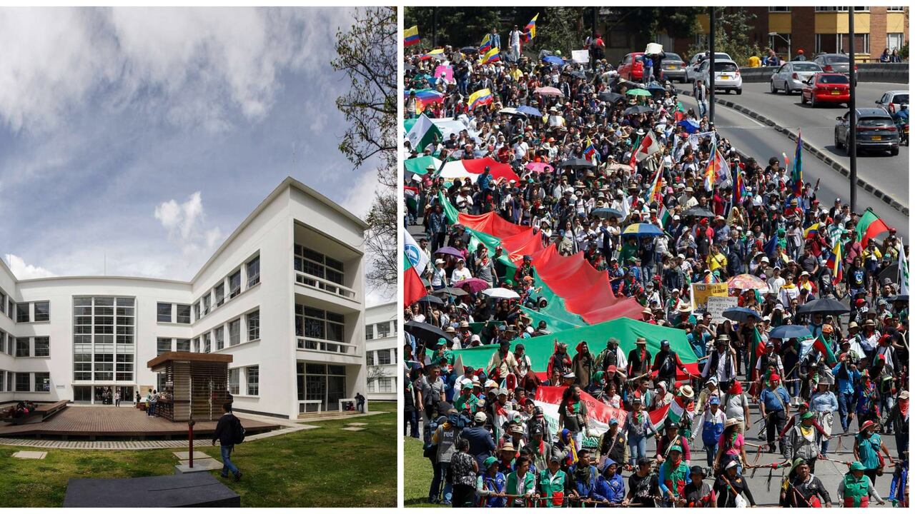 Minga indígena U. Nacional