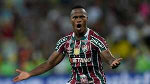 Jhon Arias, jugador al servicio del Fluminense de Brasil.