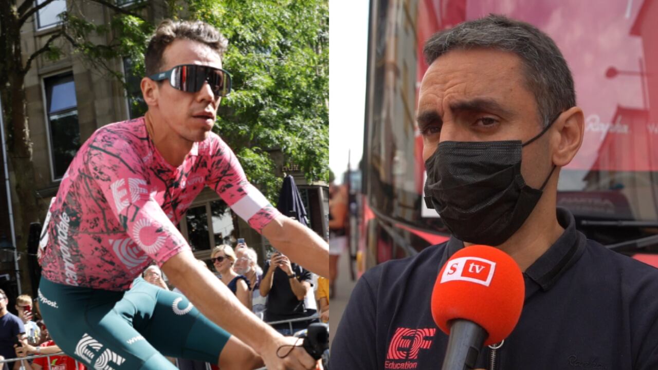 Rigoberto Urán y Juanma Gárate. Foto: Getty Images/Bas Czerwinski//SEMANA