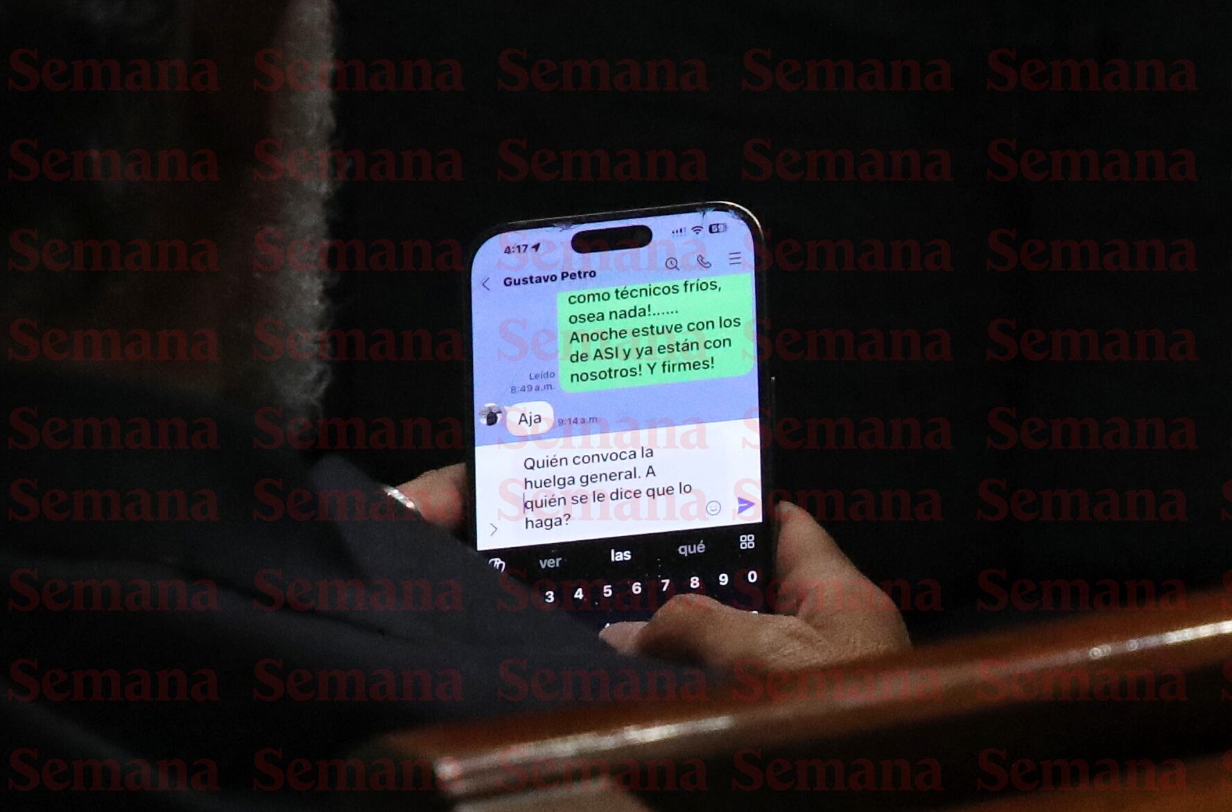 Armando Benedetti Chat Gustavo Petro Huelga