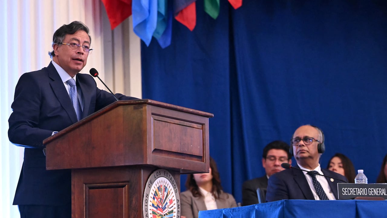 Gustavo Petro interviene en la OEA.