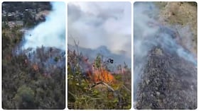 Incendio forestal en Cucunubá, Cundinamarca.