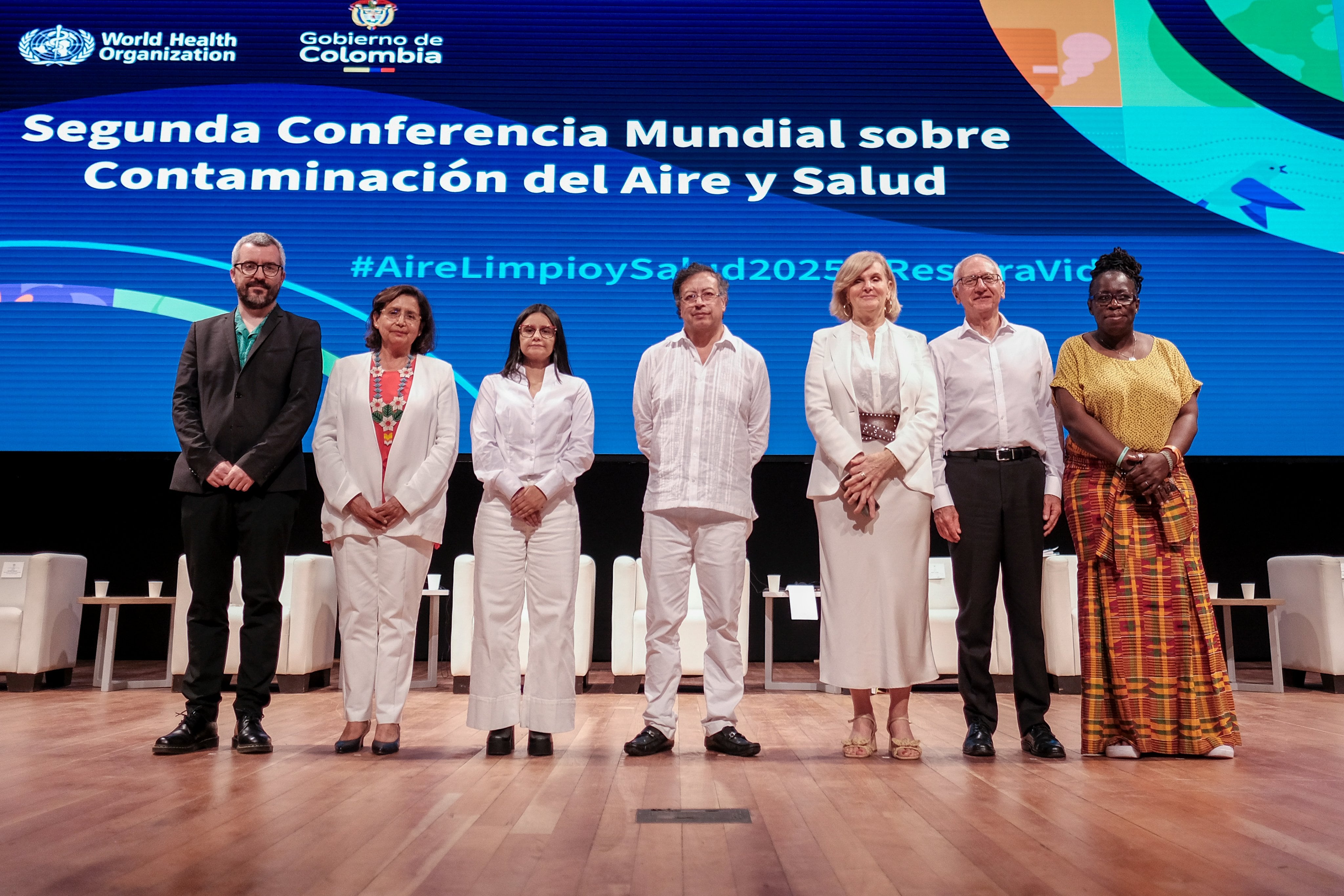 El presidente Gustavo Petro participó en la segunda Conferencia Mundial sobre Contaminación del Aire de la que Colombia es país anfitrión.