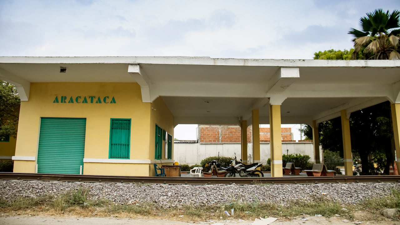 La estación de tren de Aracataca, uno de los escenarios de inspiración para Gabriel García Márquez.