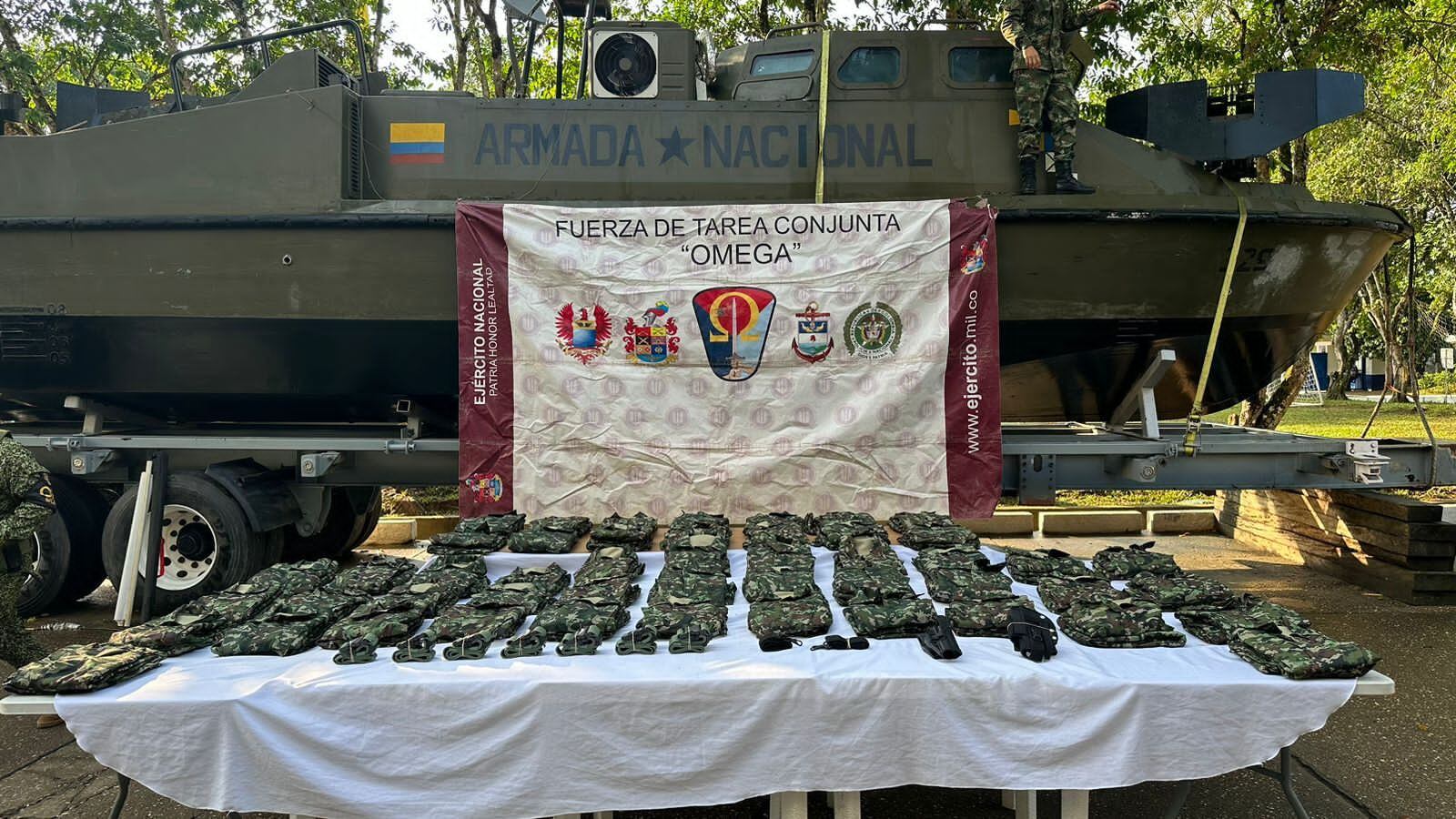 Fuerzas Militares incautan material de intendencia del Estado Mayor Central de las disidencias de las Farc