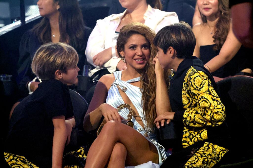 Shakira y sus pequeños disfrutaron de los premios MTV (Photo by Mike Coppola/Getty Images for MTV)