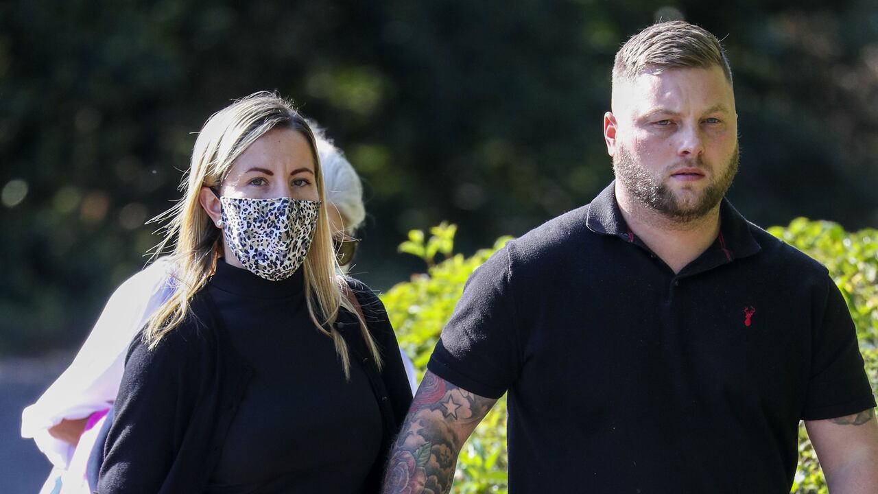 Kandice Barber y su esposo.