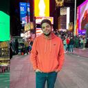 El youtuber colombiano, Faber Burgos, en el Times Square de Nueva York.