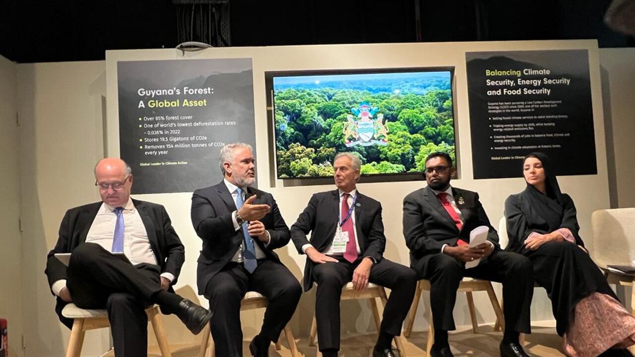 Expresidente Iván Duque en la COP 28.