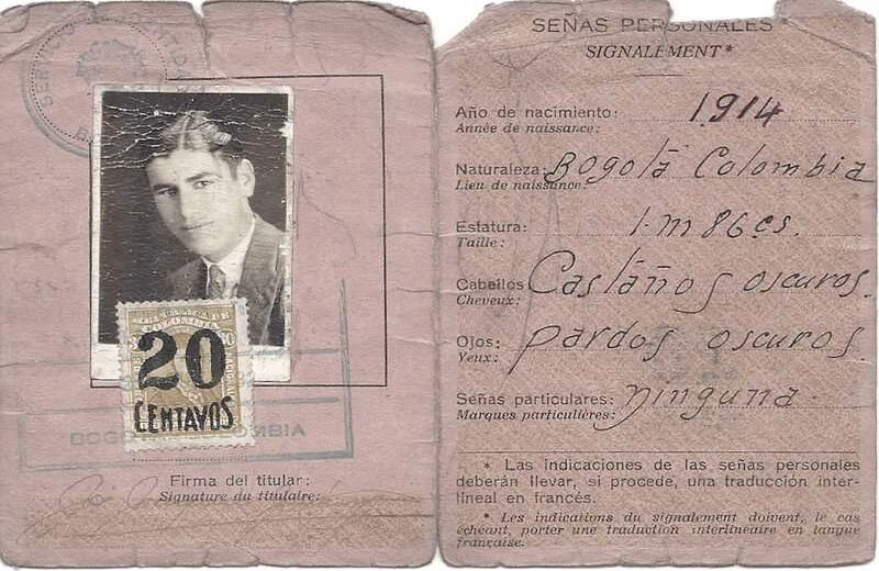   Carné de identidad de Ximénez, de nuevo con datos cambiados. Fabular las realidades fue una constante en la vida del periodista, en palabras de Ospina “un novelista atrapado en la piel de un reportero”.