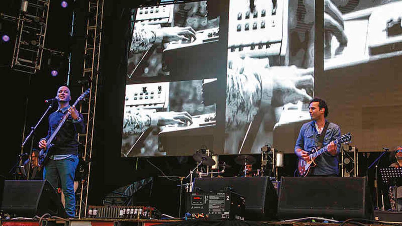 La banda Cultura Profética en el festival Estéreo Picnic de 2014.
